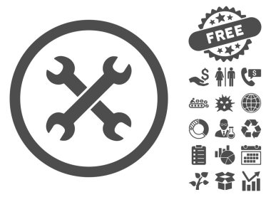 Bonus ile anahtarı düz vektör simgesi