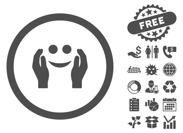 Smile Care Icône vectorielle plate avec bonus — Image vectorielle