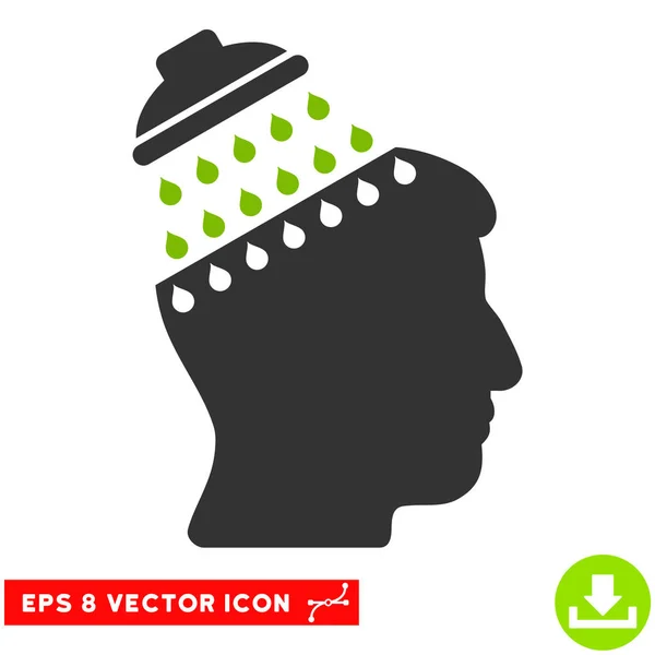 Brain Shower Vector Eps Icon — Stock Vector