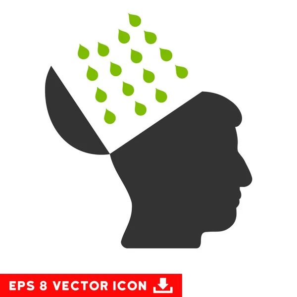 Vector de ducha cerebral Eps icono — Vector de stock