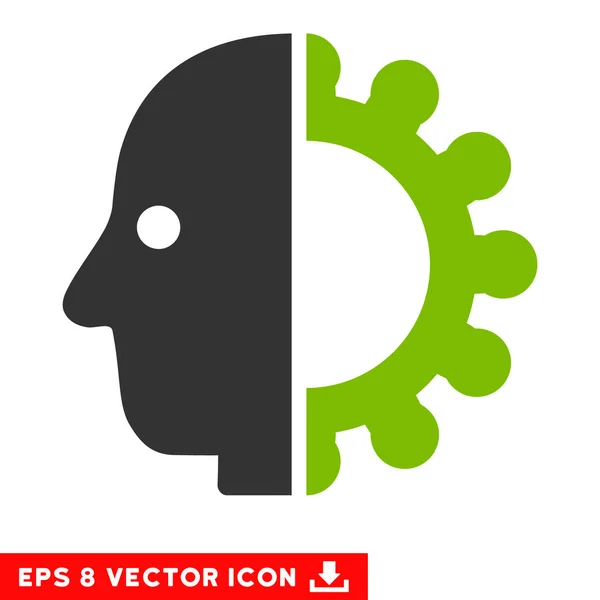 Cyborg Head Vector Eps Icône — Image vectorielle