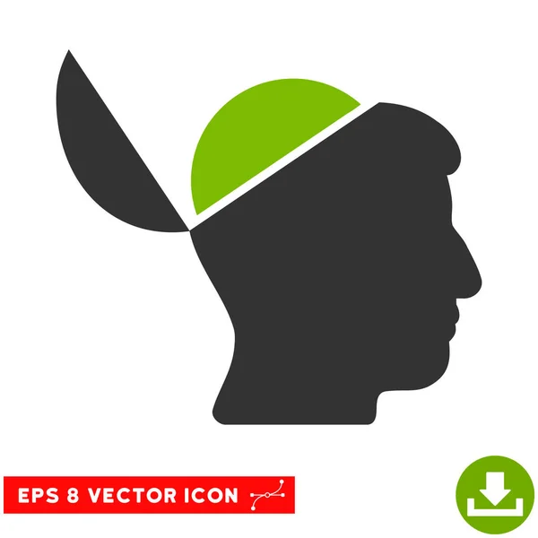 Open Brain Vector eps Icon — Stockvektor