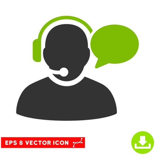 Opérateur Message Vector Eps Icône — Image vectorielle