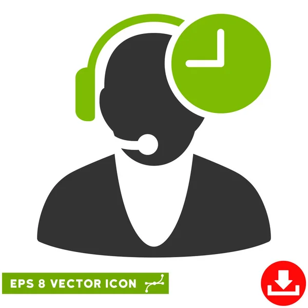 Opérateur Temps vectoriel Eps Icône — Image vectorielle