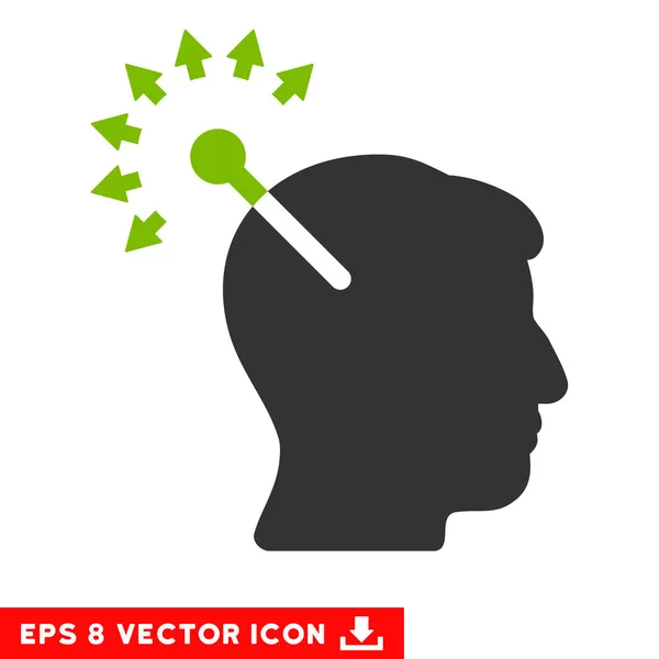 Interfaz neuronal óptica Vector Eps Icono — Vector de stock