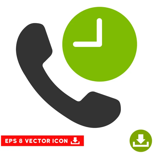 Phone Time Vector Eps Icon — Stock Vector