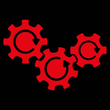 Şanzıman vites döndürme düz simgesi