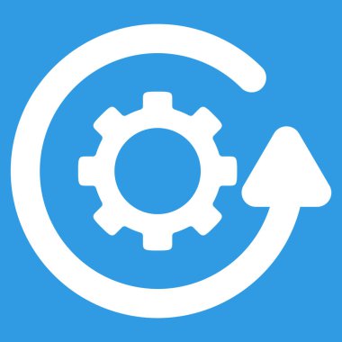 Gearwheel döndürme yönünü düz simgesi