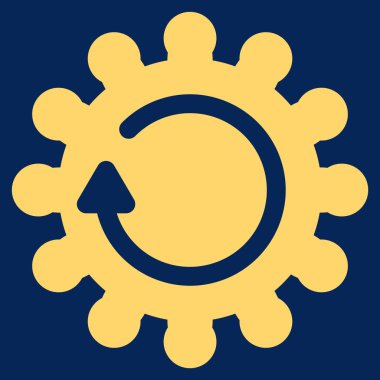 COG döndürme düz simgesi