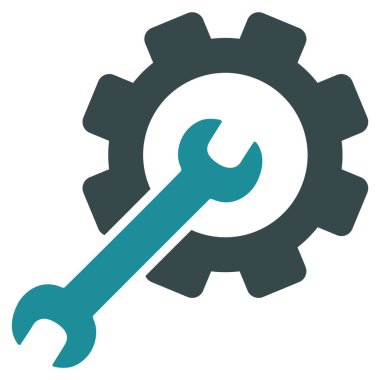 Kurulum araçları düz simgesi