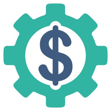 Geliştirme maliyet düz simgesi