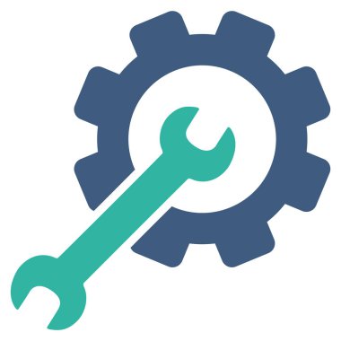 Kurulum araçları düz simgesi