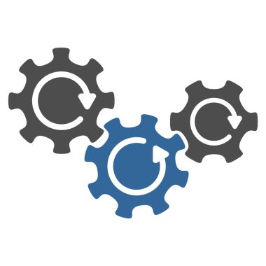 Şanzıman vites döndürme düz simgesi