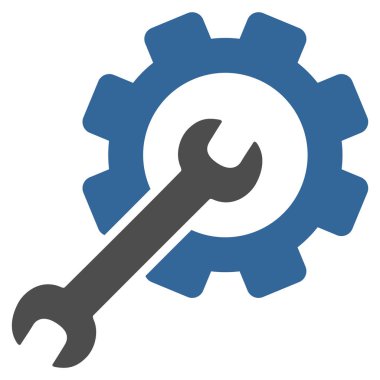 Kurulum araçları düz simgesi