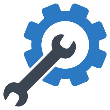 Kurulum araçları düz simgesi