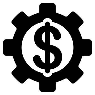 Geliştirme maliyet düz simgesi