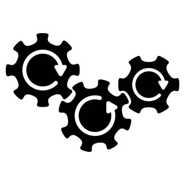 Şanzıman vites döndürme düz simgesi