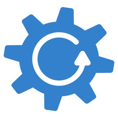 Karikatür döndürme yönünü düz simgesi