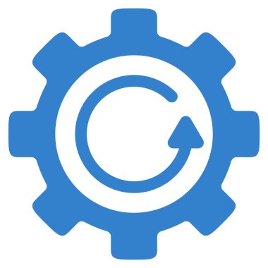 Dişli döndürme yönünü düz simgesi