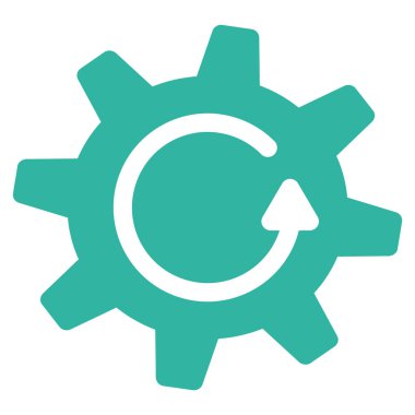 Karikatür döndürme yönünü düz simgesi