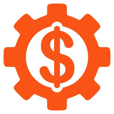 Geliştirme maliyet düz simgesi