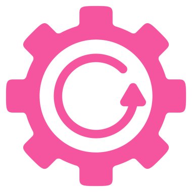 Dişli döndürme yönünü düz simgesi