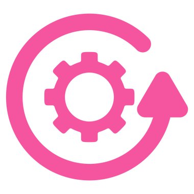 Gearwheel döndürme yönünü düz simgesi