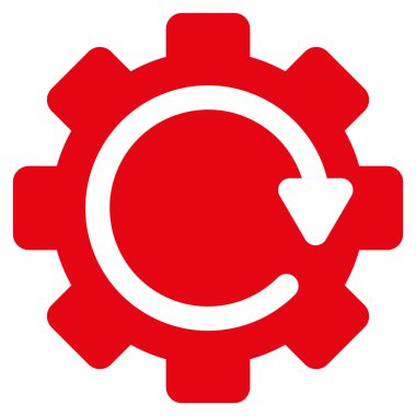 Dişli döndürme yönünü düz simgesi