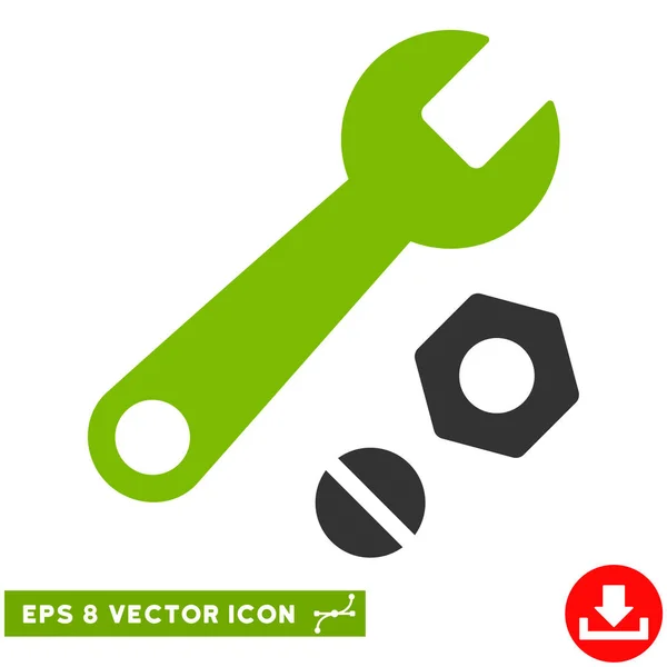 Llave y tuercas Vector Eps icono — Vector de stock