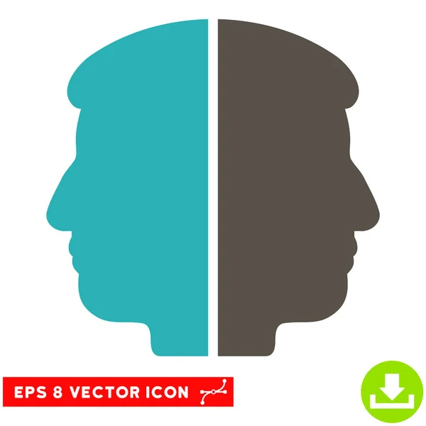 Dual-Face-Vektor eps-Symbol — Stockvektor