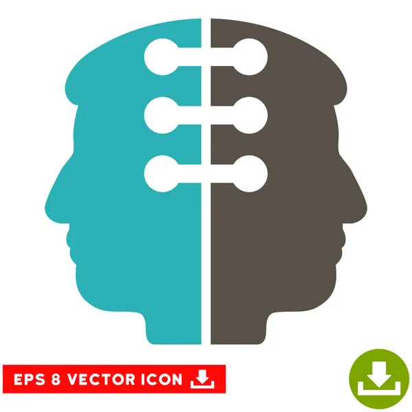 Interfaz de doble cabezal Vector Eps Icono — Vector de stock