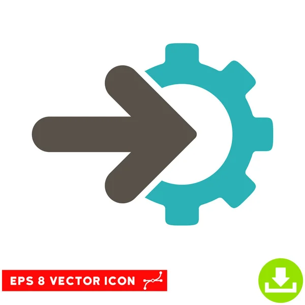 Integración de engranajes Vector Eps Icono — Vector de stock