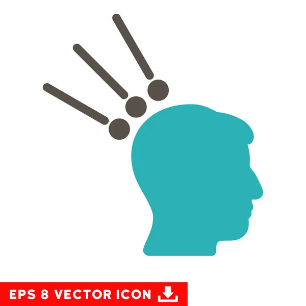 Connecteurs de test de tête Icône vectorielle Eps — Image vectorielle