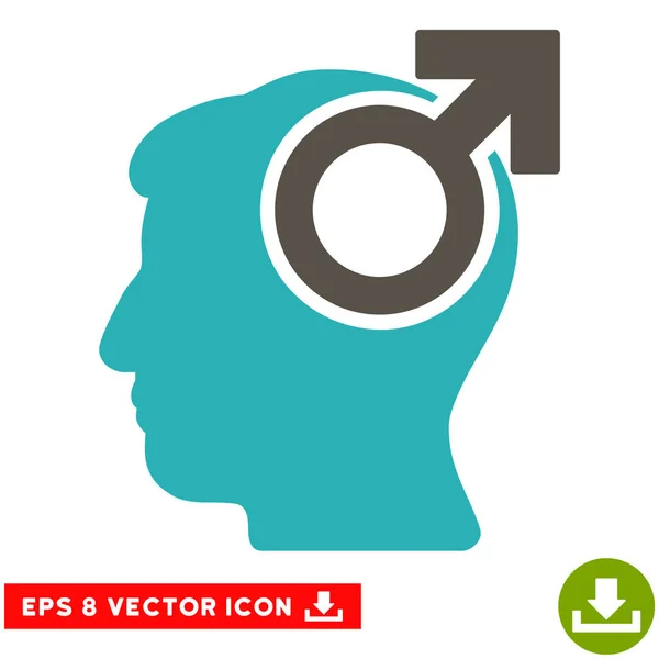 Intellect Potency Vector Eps Icon — Stock Vector