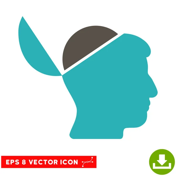 Open Brain Vector eps Icon — Stockvektor