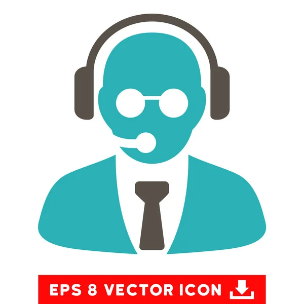 Suporte Manager Vector Eps Icon — Vetor de Stock