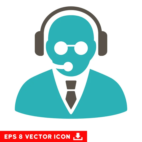 Suporte Manager Vector Eps Icon — Vetor de Stock