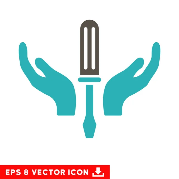 Tuning schroevendraaier onderhoud Vector EPS-pictogram — Stockvector