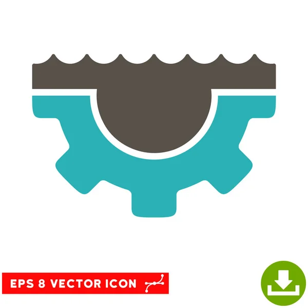 Serviço de água Engrenagem Vector Eps Icon —  Vetores de Stock