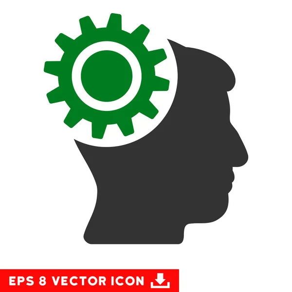 Gehirn Getriebe Vektor eps Symbol — Stockvektor