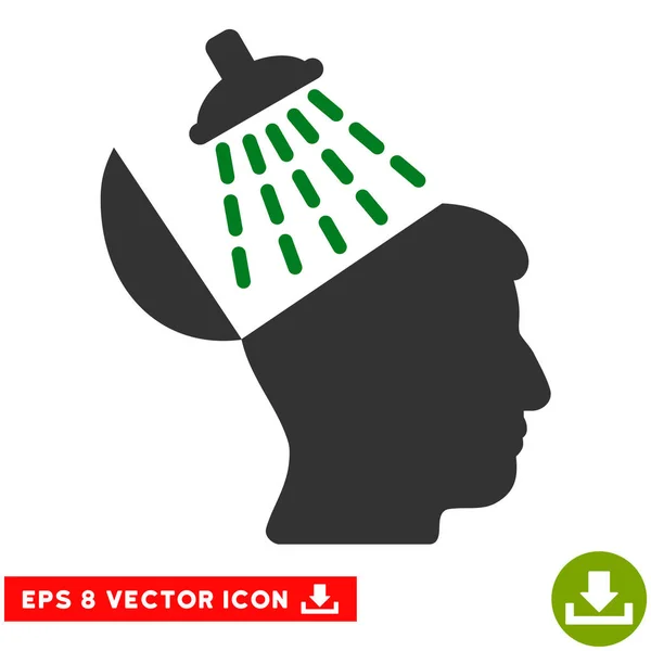 Hjärnan tvätt vektor EPS-ikonen — Stock vektor