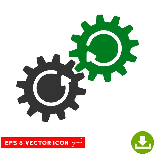 Mecanismo de engrenagem Vetor de rotação Eps Icon — Vetor de Stock
