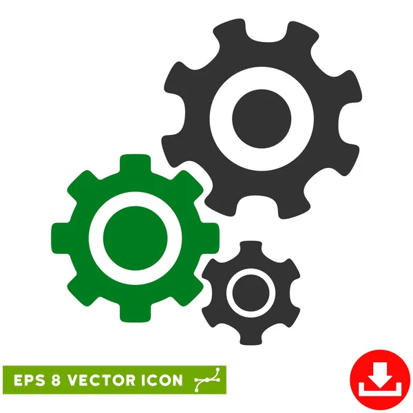 Mecanismo de engrenagem Vector Eps Icon — Vetor de Stock
