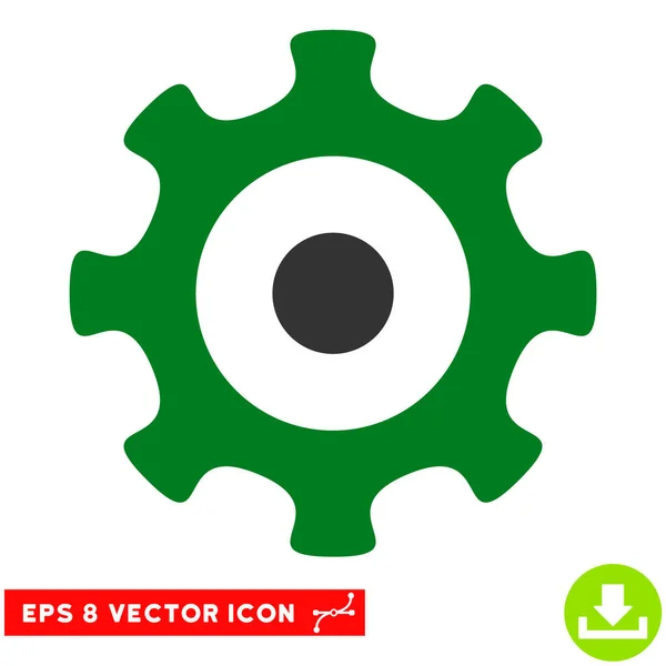 Engrenagem Vector Eps Ícone —  Vetores de Stock