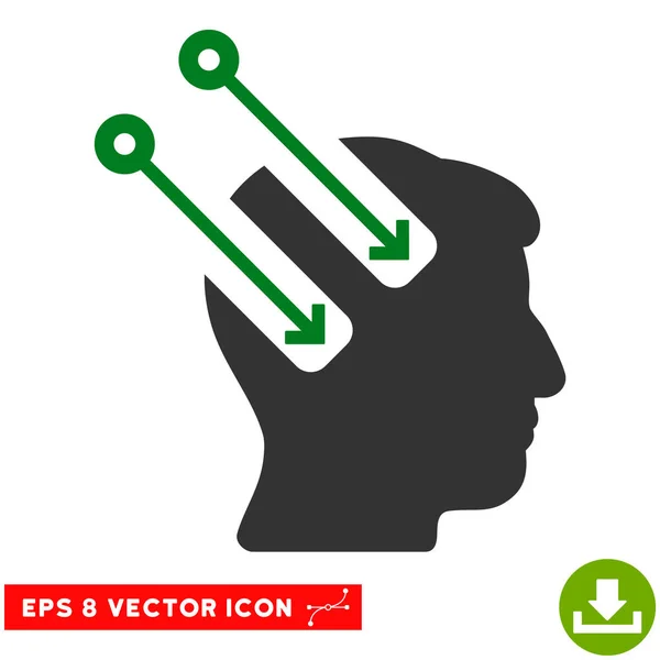 Neural Interface Vector Eps Icon — Stock Vector