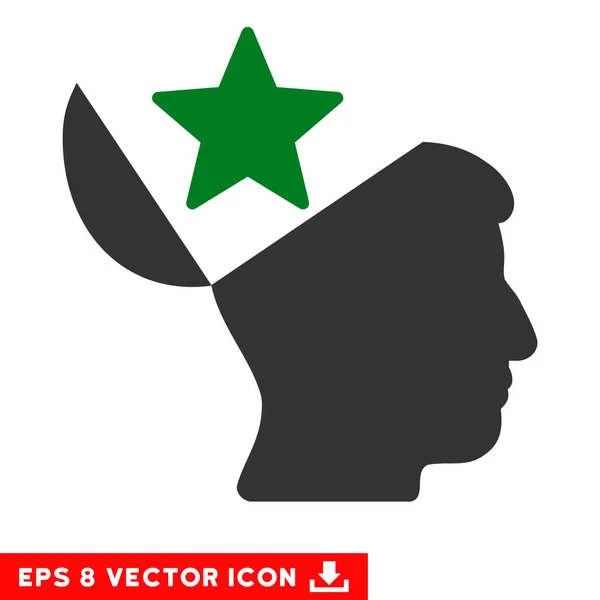 Estrella de cabeza abierta Vector Eps icono — Vector de stock