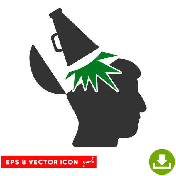 Open mind megaphone vektor eps icon — Stockvektor