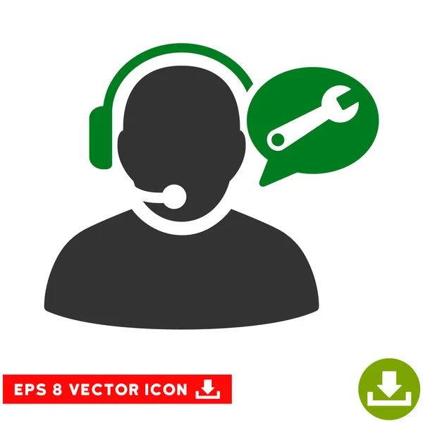 Service de téléphoniste Message vectoriel Eps Icon — Image vectorielle