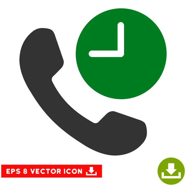 Phone Time Vector Eps Icon — Stock Vector