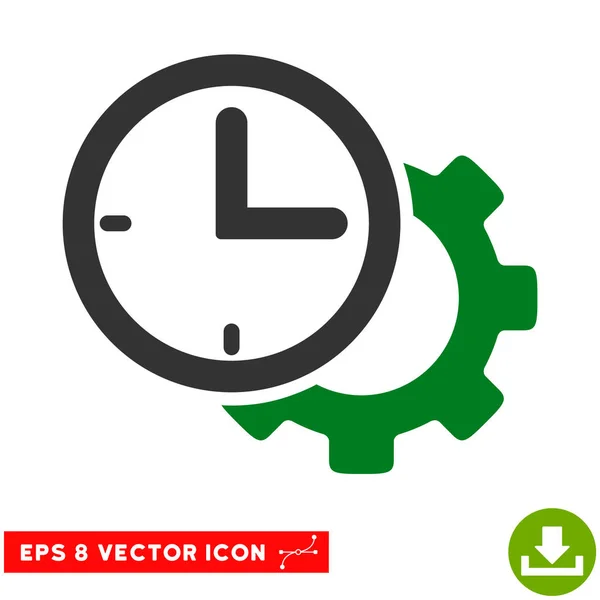 Time Setup Gear Vector Eps Icon — Stock Vector